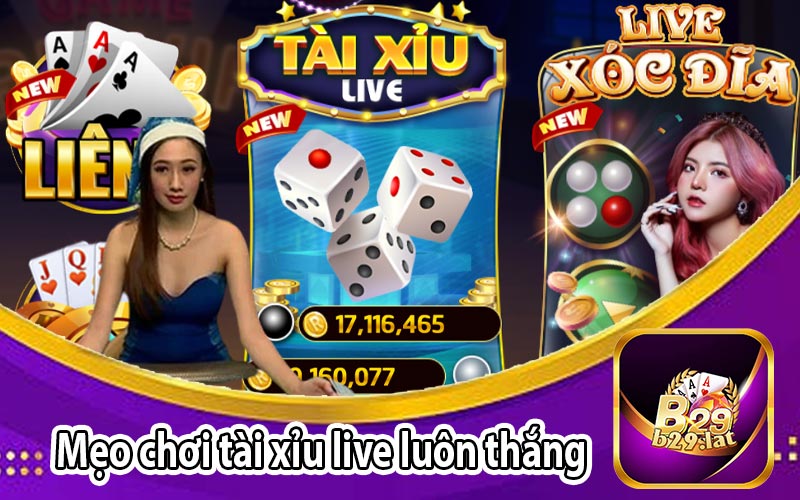 Mẹo chơi tài xỉu live luôn thắng